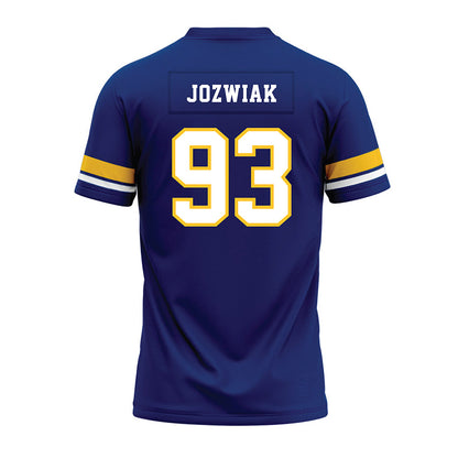 New Haven - NCAA Football : Logan Jozwiak - Blue Premium Football Jersey-1