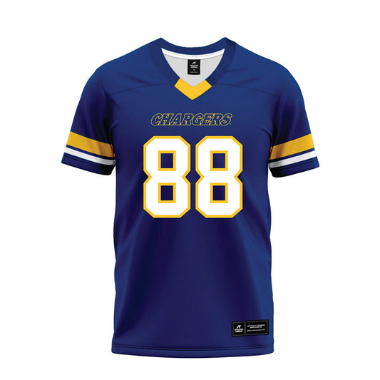 New Haven - NCAA Football : Jeremy Caspe - Blue Premium Football Jersey-0