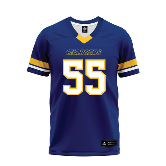 New Haven - NCAA Football : Jayden Franklin - Blue Premium Football Jersey-0