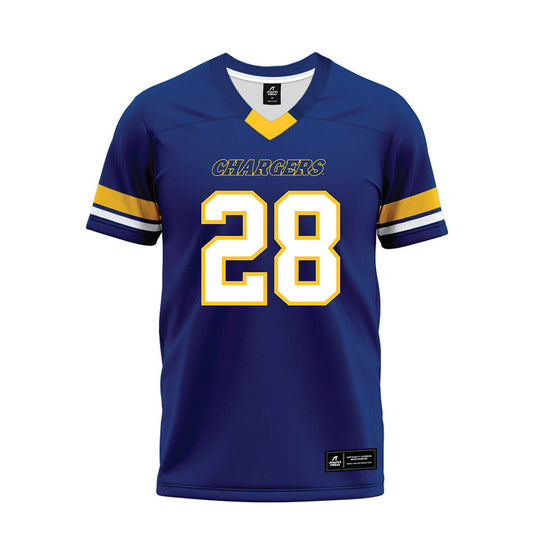 New Haven - NCAA Football : Rowan Johnston - Blue Premium Football Jersey-0