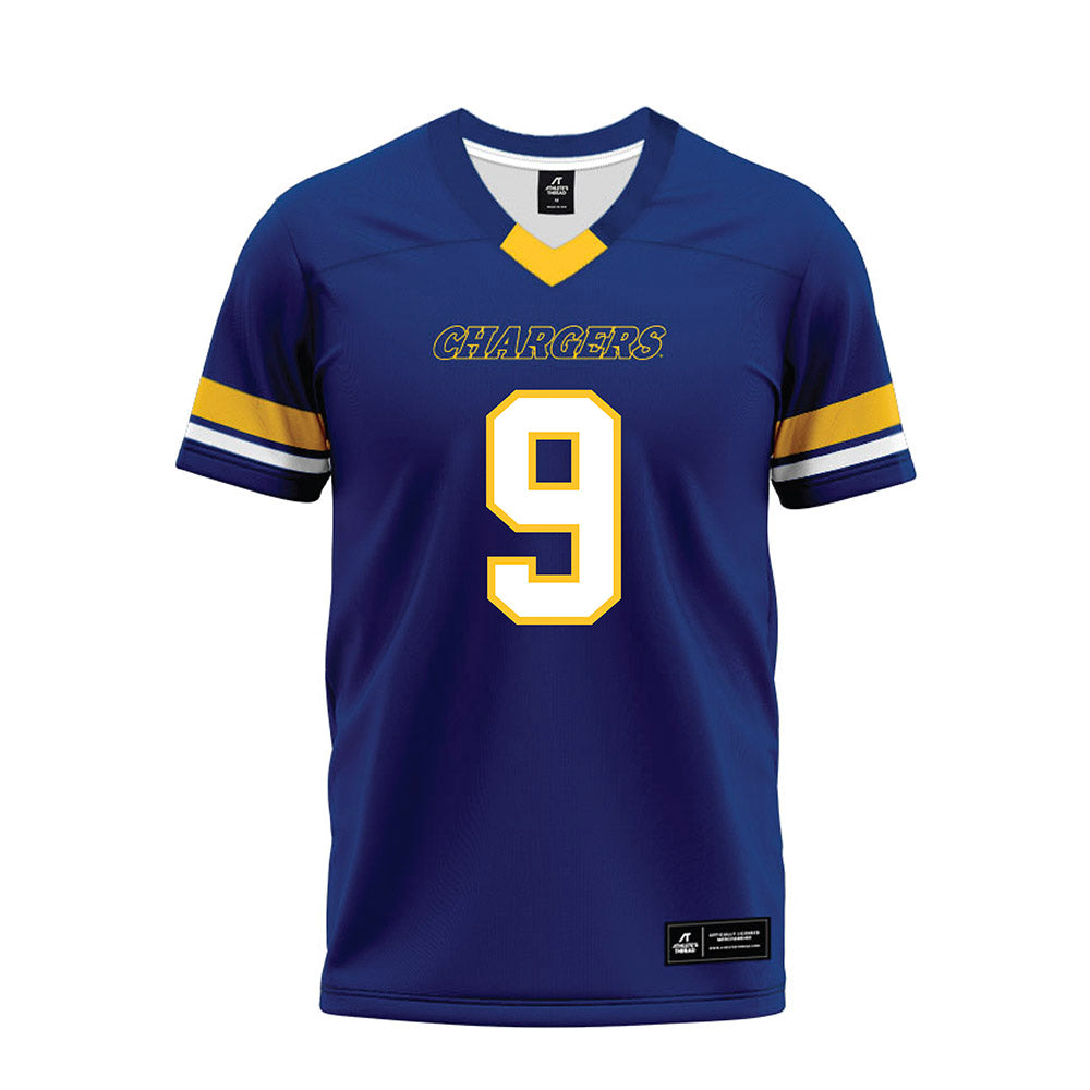 New Haven - NCAA Football : Sir Hezekiah Ragland - Blue Premium Football Jersey-0