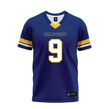 New Haven - NCAA Football : Sir Hezekiah Ragland - Blue Premium Football Jersey-0