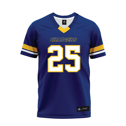 New Haven - NCAA Football : Nehemiah Johnson - Blue Premium Football Jersey-0