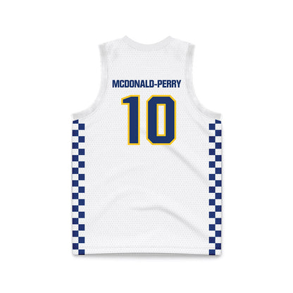 New Haven - NCAA Women's Basketball : Aniya McDonald-Perry - White Basketball Jersey-1