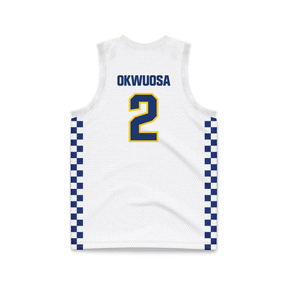 New Haven - NCAA Women's Basketball : Eveani Okwuosa - White Basketball Jersey-1