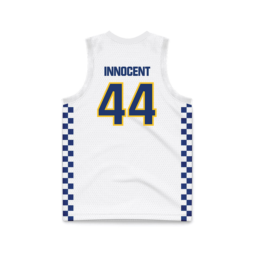 New Haven - NCAA Women's Basketball : Merit Innocent - White Basketball Jersey-1