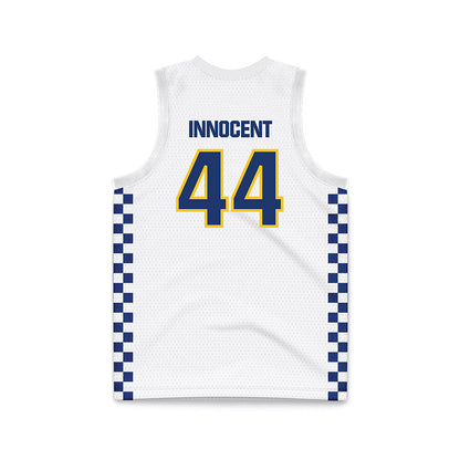 New Haven - NCAA Women's Basketball : Merit Innocent - White Basketball Jersey-1
