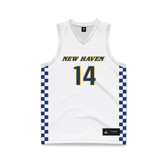 New Haven - NCAA Women's Basketball : Lindsay Hogan - White Basketball Jersey-0
