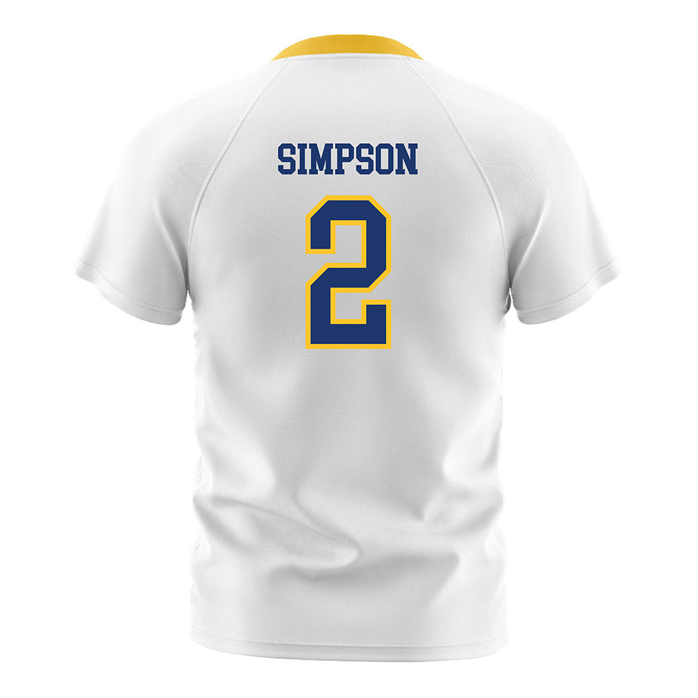 New Haven - NCAA Women's Soccer : Grace Simpson - White Soccer Jersey-1