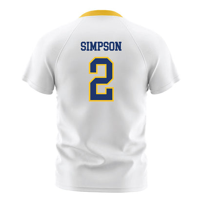 New Haven - NCAA Women's Soccer : Grace Simpson - White Soccer Jersey-1
