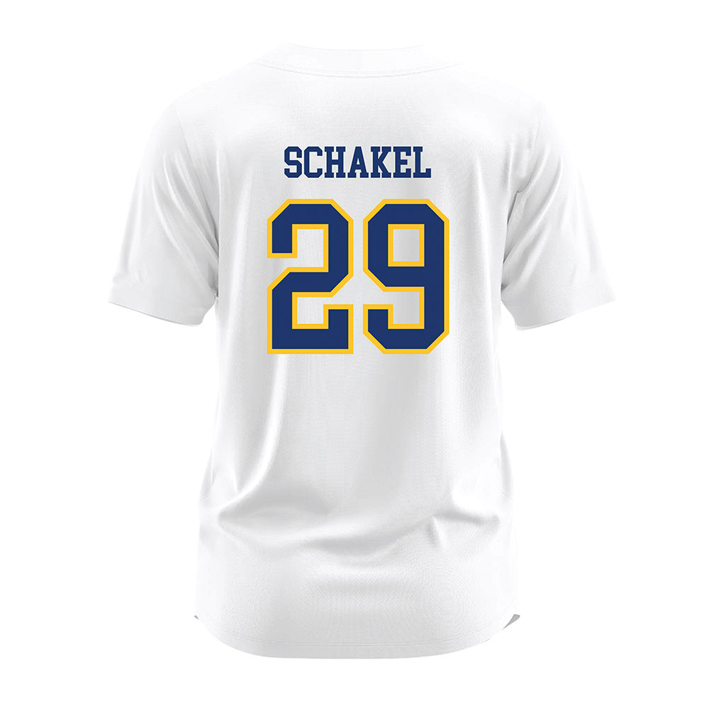 New Haven - NCAA Softball : Carson Schakel - White Jersey-1