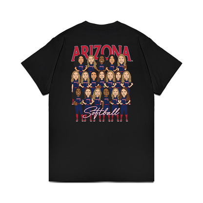 Arizona - NCAA Softball : - Team Caricature Premium T-Shirt-1