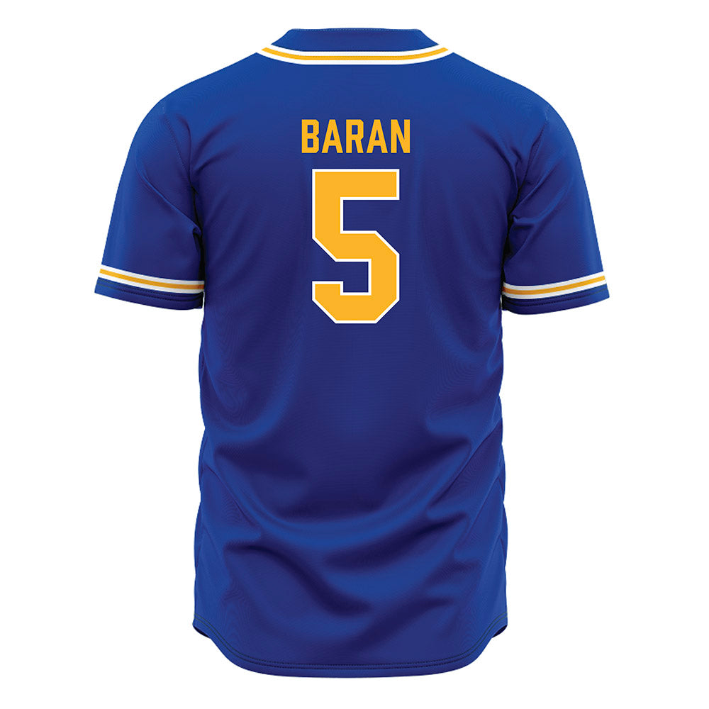 Pittsburgh - NCAA Baseball : Joey Baran - Blue Jersey-1