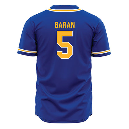 Pittsburgh - NCAA Baseball : Joey Baran - Blue Jersey-1