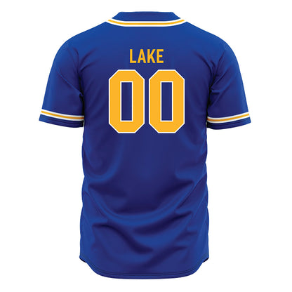 Pittsburgh - NCAA Baseball : Aaron Lake - Blue Jersey-1