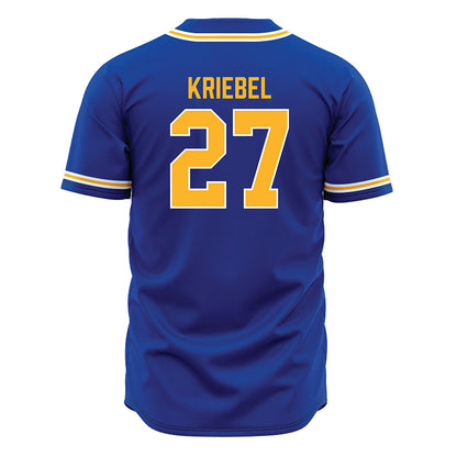 Pittsburgh - NCAA Baseball : Chase Kriebel - Blue Jersey-1
