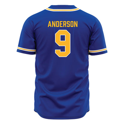 Pittsburgh - NCAA Baseball : Jack Anderson - Blue Jersey-1