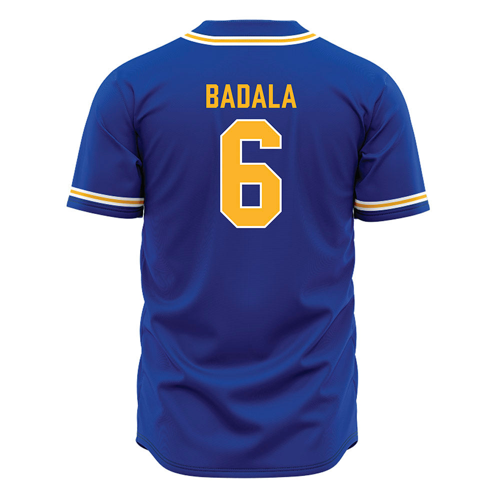 Pittsburgh - NCAA Baseball : John Badala - Blue Jersey-1