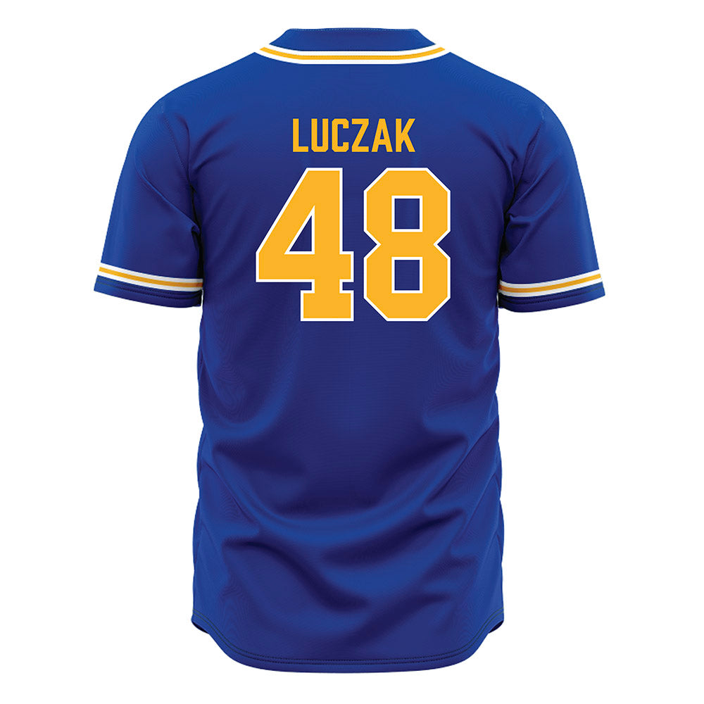 Pittsburgh - NCAA Baseball : Andrew Luczak - Blue Jersey-1