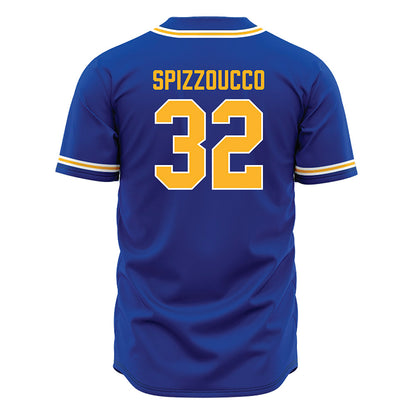 Pittsburgh - NCAA Baseball : Vincent Spizzoucco - Blue Jersey-1