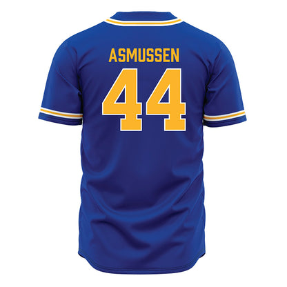 Pittsburgh - NCAA Baseball : Benjamin Asmussen - Blue Jersey-1