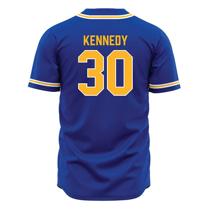 Pittsburgh - NCAA Baseball : Tyler Kennedy - Blue Jersey-1