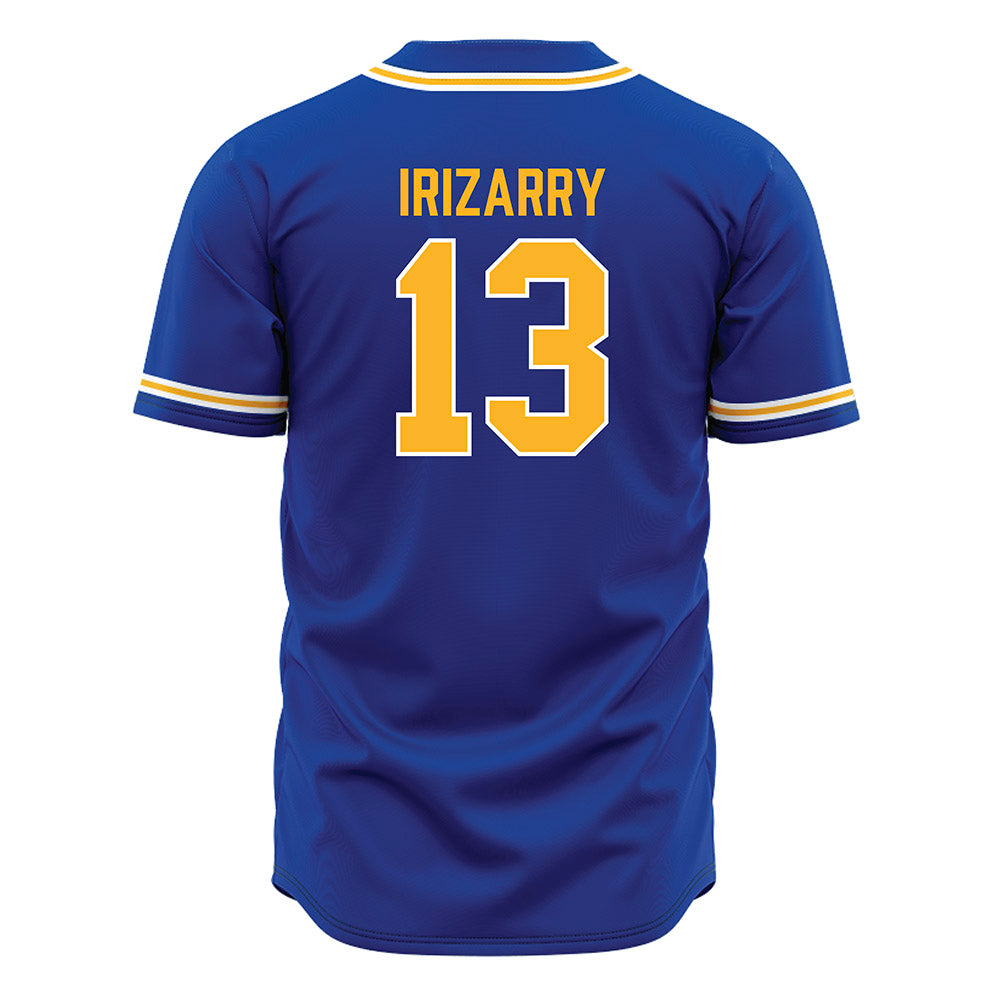 Pittsburgh - NCAA Baseball : Julian Irizarry - Blue Jersey-1