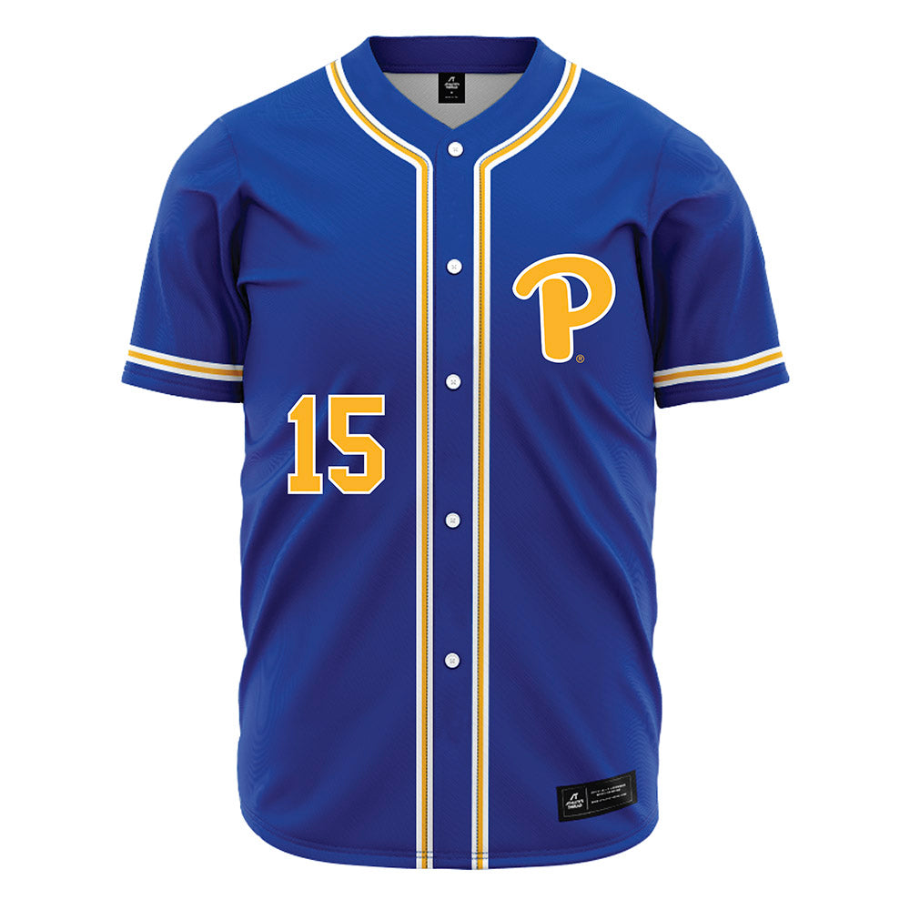 Pittsburgh - NCAA Baseball : joey ciancimino - Blue Jersey-0