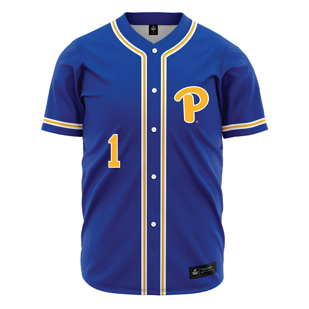 Pittsburgh - NCAA Baseball : Trey Fenderson - Blue Jersey-0