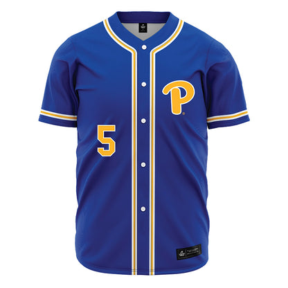 Pittsburgh - NCAA Baseball : Joey Baran - Blue Jersey-0
