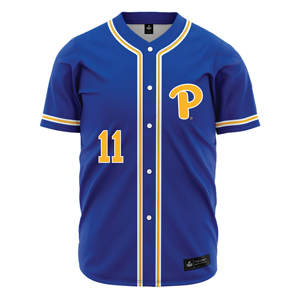 Pittsburgh - NCAA Baseball : Ryan Apaliski - Blue Jersey-0