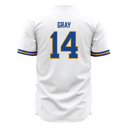 Pittsburgh - NCAA Baseball : Mikey Gray - White Jersey-1