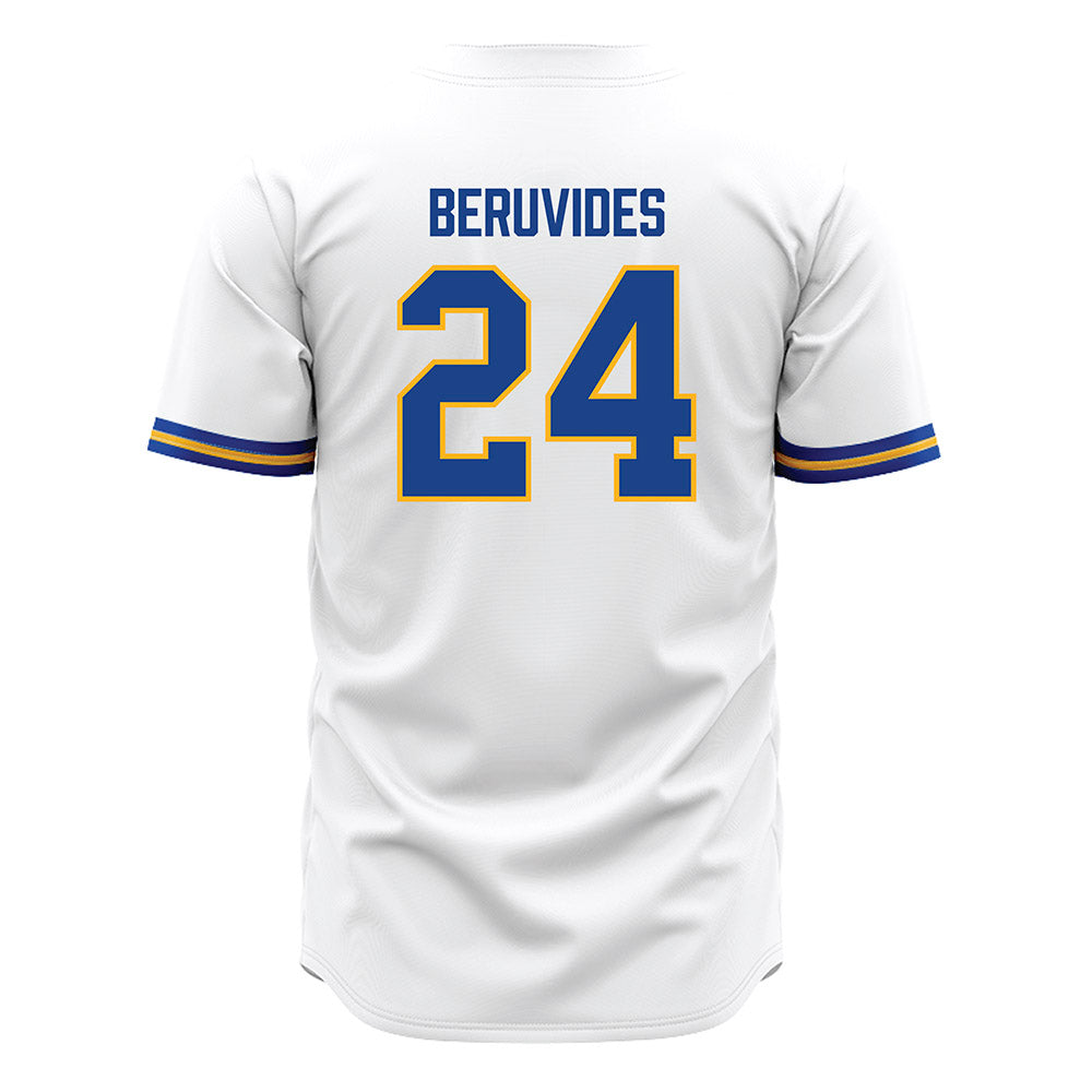 Pittsburgh - NCAA Baseball : Freddy Beruvides - White Jersey-1
