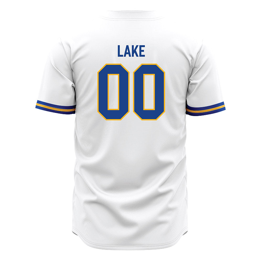 Pittsburgh - NCAA Baseball : Aaron Lake - White Jersey-1