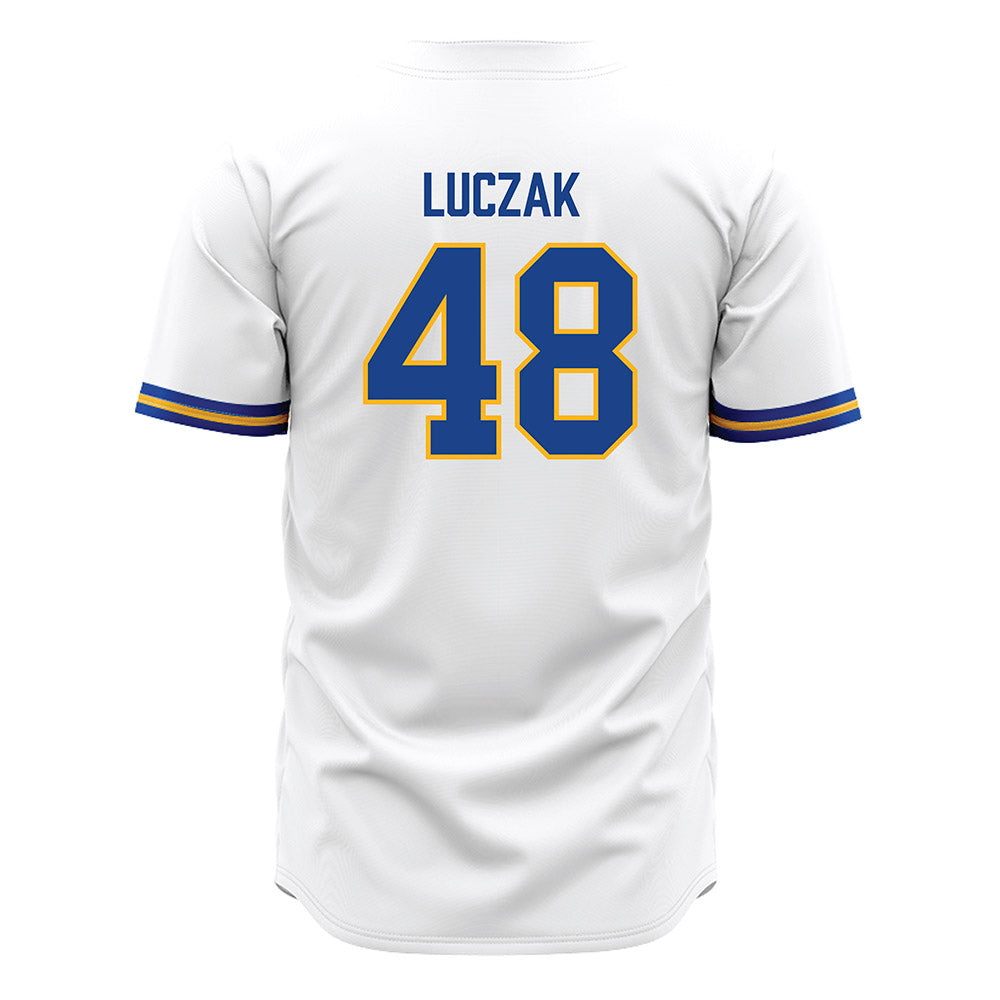 Pittsburgh - NCAA Baseball : Andrew Luczak - White Jersey-1