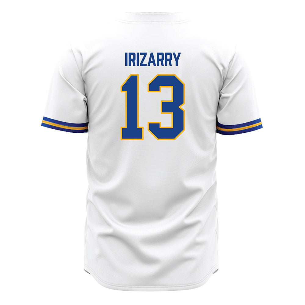 Pittsburgh - NCAA Baseball : Julian Irizarry - White Jersey-1