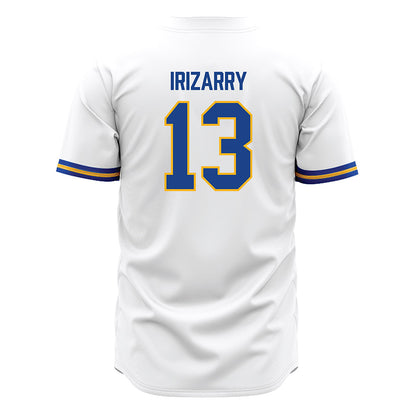 Pittsburgh - NCAA Baseball : Julian Irizarry - White Jersey-1