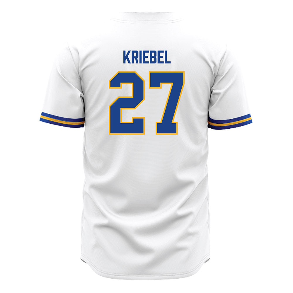 Pittsburgh - NCAA Baseball : Chase Kriebel - White Jersey-1