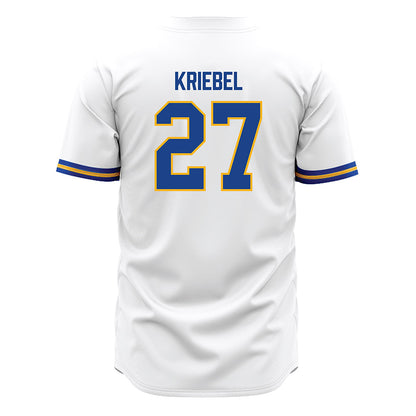 Pittsburgh - NCAA Baseball : Chase Kriebel - White Jersey-1
