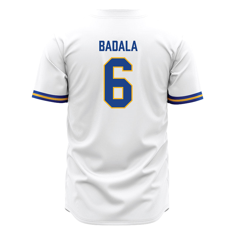 Pittsburgh - NCAA Baseball : John Badala - White Jersey-1