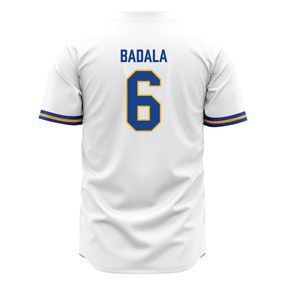 Pittsburgh - NCAA Baseball : John Badala - White Jersey-1