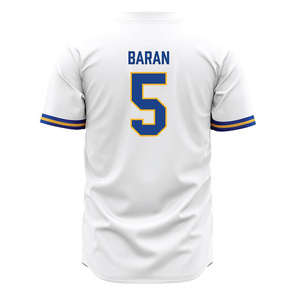 Pittsburgh - NCAA Baseball : Joey Baran - White Jersey-1