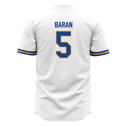 Pittsburgh - NCAA Baseball : Joey Baran - White Jersey-1