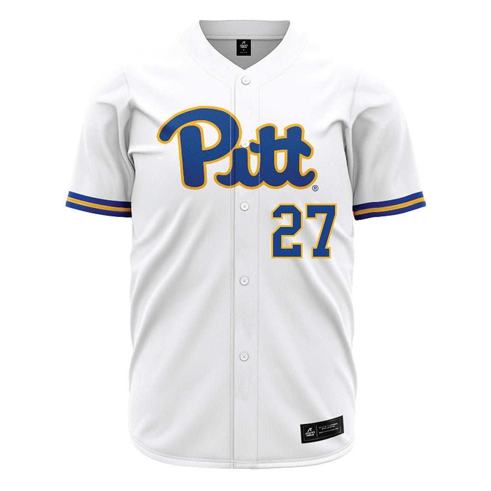Pittsburgh - NCAA Baseball : Chase Kriebel - White Jersey-0