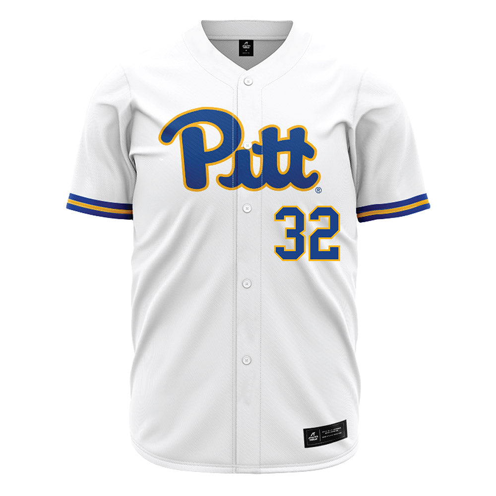 Pittsburgh - NCAA Baseball : Vincent Spizzoucco - White Jersey-0