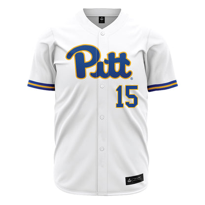 Pittsburgh - NCAA Baseball : joey ciancimino - White Jersey-0