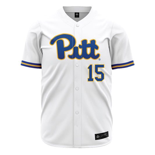 Pittsburgh - NCAA Baseball : joey ciancimino - White Jersey-0