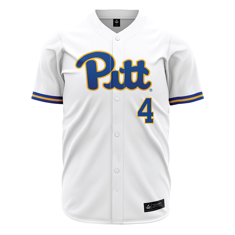 Pittsburgh - NCAA Baseball : Jacob Kendro - White Jersey-0