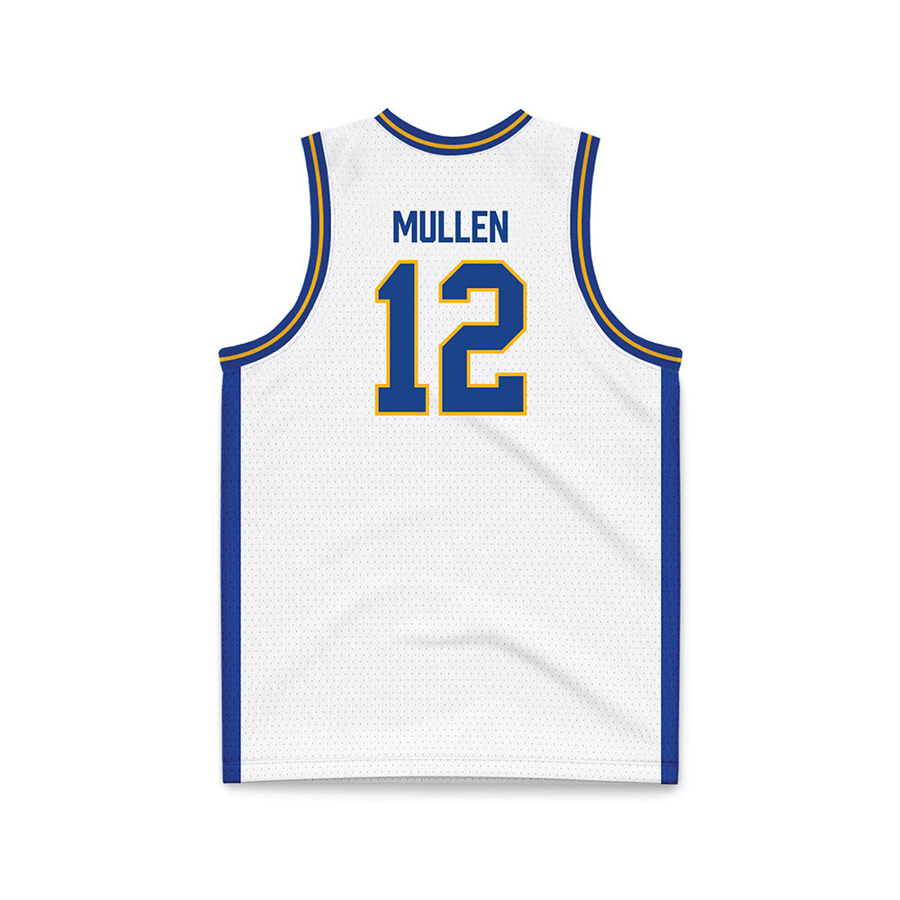 Pittsburgh - NCAA Men's Basketball : Kieran Mullen - White Basketball Jersey-1
