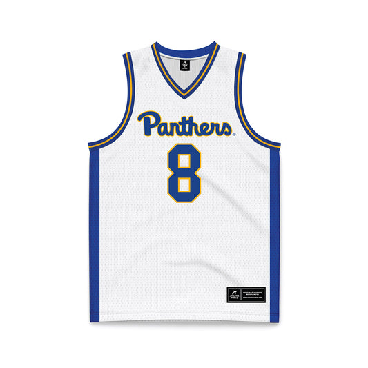 Pittsburgh - NCAA Men's Basketball : Omari Witherspoon - White Basketball Jersey-0